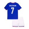 Officiële Voetbalshirt + Korte Broek Frankrijk Griezmann 7 Thuis EK 2024 - Kids